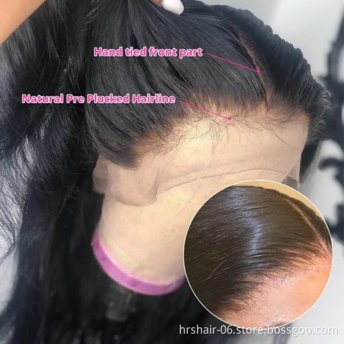 Brazilian Virgin Raw Hair Curly Water Wave Glueless Wigs Human Hair Wig Lace Front 4*4 Closure Lace Wig Vendors